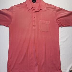 VTG Countess Mara Shirt Men's Salmon Pink Polo Preppy Casual Embroidered sz L